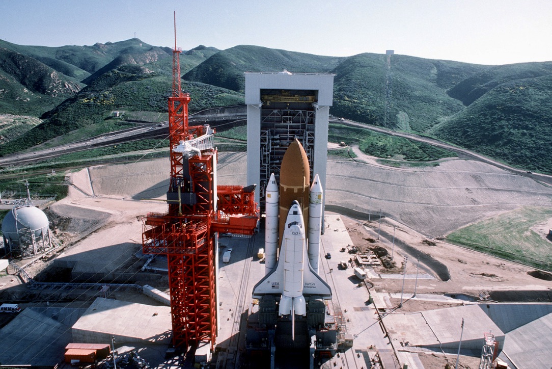 A picture of a launchpad, not unlike the one the Intrepid shuttle from the book Ruthless Sky may have taken off from.